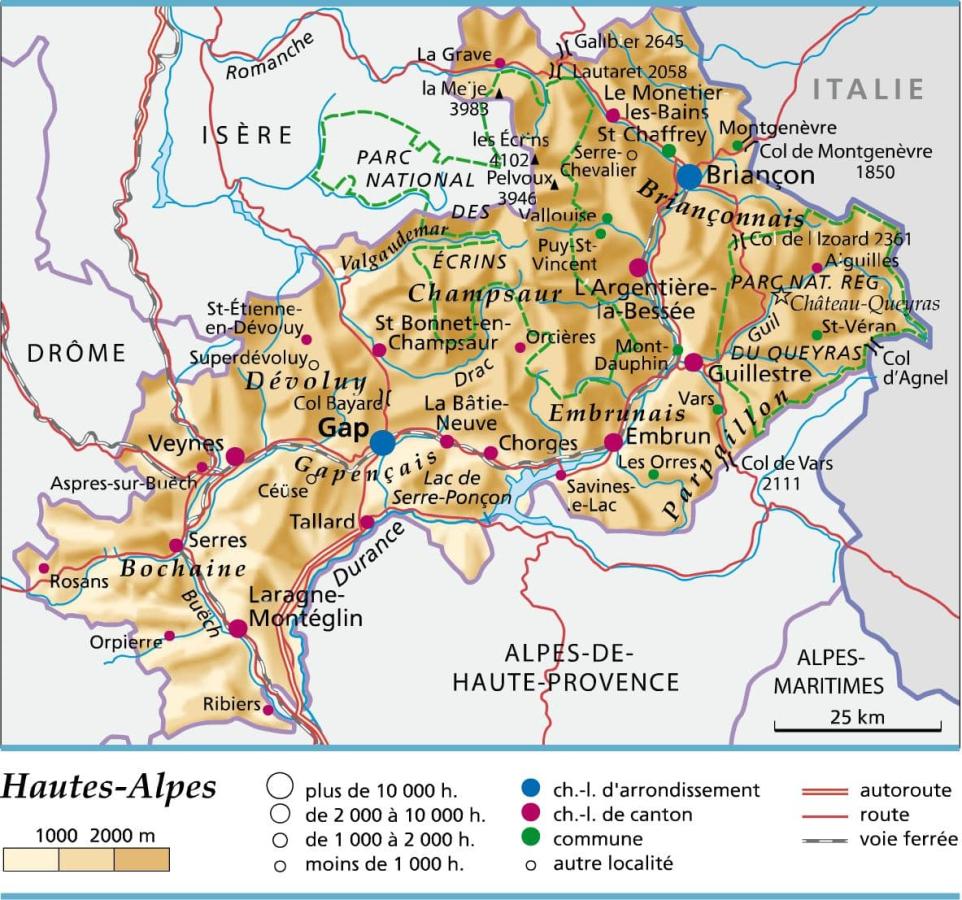 Carte Hautes-Alpes (Crédit Larousse)