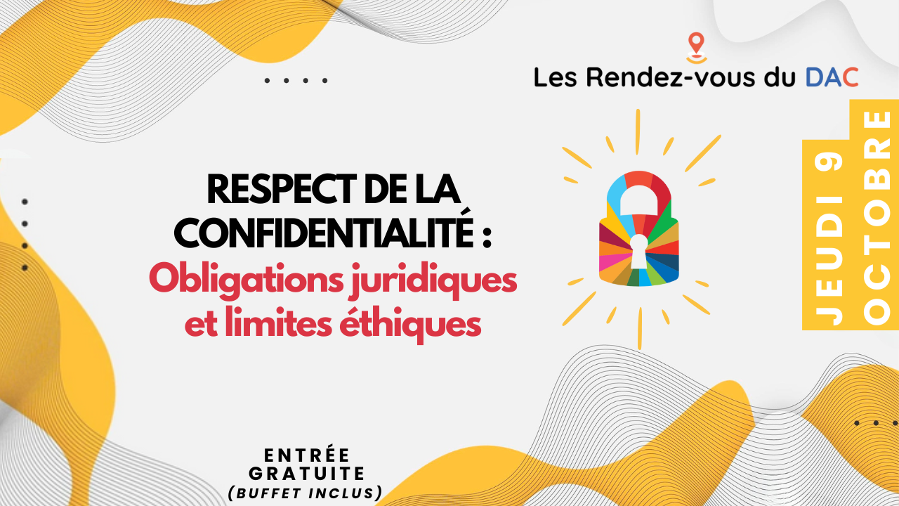 RDV du DAC Jeudi 9 octobre 2025